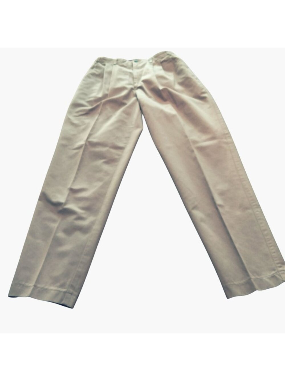 Lee Casuals Khaki Pants Wrinkle Free Youth Boys Size 14 L Cotton Stretch Waist